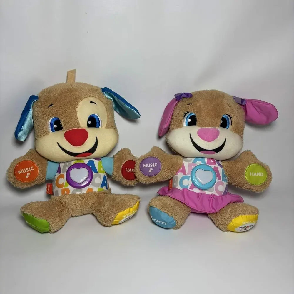 Fisher-Price Laugh & Learn Smart Stages Puppy Sis Plush Lot Works